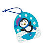 Ice Skating Penguin Ornament Craft Kit - Makes 12 Image 1