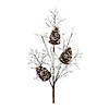 Iced Pinecone Twig Branch (Set Of 2) 31"H Plastic Image 1