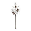 Iced Pinecone Twig Branch (Set Of 2) 31"H Plastic Image 1