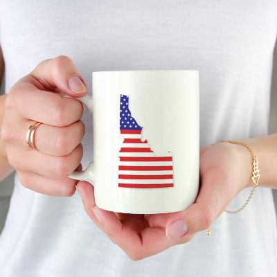 Idaho US Flag Ceramic Mug Image 1