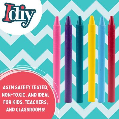 IDIY Unwrapped Bulk Wax Crayons (Pre-sorted 300 ct, 25 each of 12 colors) - No Paper, ASTM Safety Tested, For Kids, Teachers, Classrooms Supplies Image 1