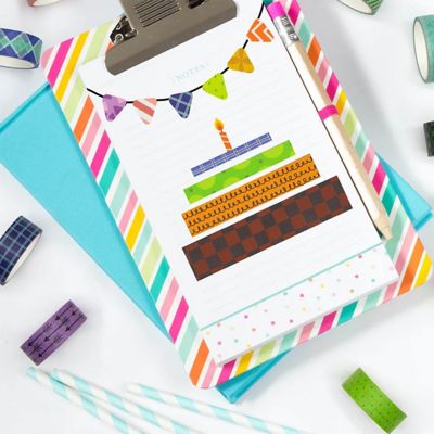 Ieebee Washi Tape Set 60/Rolls-Element Geometry Image 2