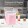 Igloo 26-Pound Automatic Self-Cleaning Portable Countertop Ice Maker Machine With Handle, Pink Image 1
