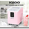 Igloo 26lb Self-Cleaning Ice Maker, Pink Image 1