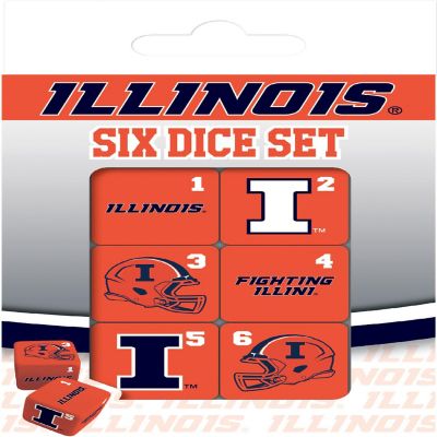 Illinois Fighting Illinois Dice Set - 19mm Image 1