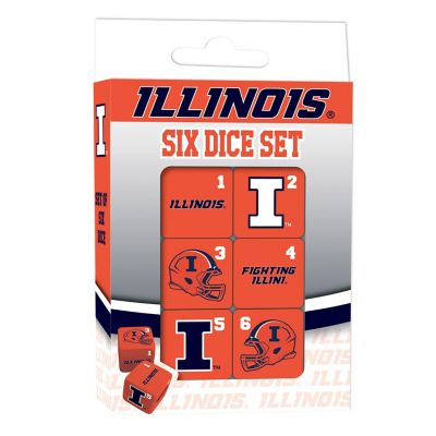 Illinois Fighting Illinois Dice Set - 19mm Image 1
