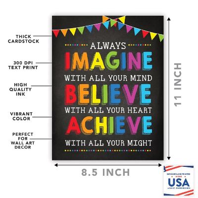 Imagine Believe 8.5x11in 1-Pack Image 1