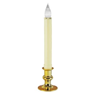 IMC B200 Dixie B O LED Steady Window Candle w  Brass Base, 9 Inches  Qty 1 Image 1