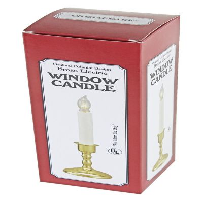 IMC CH200BR Chesapeake Window Candle, Steady Light - Brass, 11.5 Inches Qty 1 Image 1