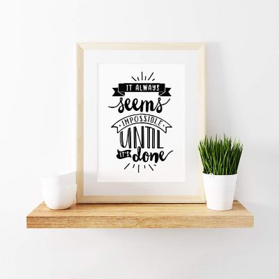 Impossible Until Done Print 1Pk 8.5x11in Image 3