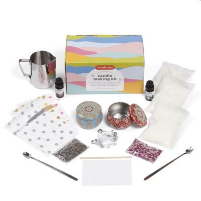 Incraftables Candle Making Kit for Adults. Best Candle Making Supplies Set with Soy Wax, Wicks, Essential Oils, Jars, Pot, Stirring Sticks & More Image 1