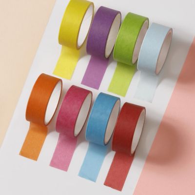 Incraftables Colored Masking Tape (8 Colors). Assorted Colorful Craft Tape 10 Feet x &#189; Inch Rolls. Rainbow Colored Painters Tape. Multi-Color Masking Tape Image 1