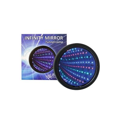 Infinity Mirror Light Tunnel Lamp Black Image 1
