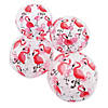 Inflatable 11" Flamingo Print Medium Beach Balls - 12 Pc. Image 1