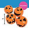 Inflatable 11" Jack-O&amp;#8217;-Lantern Medium Beach Balls - 12 Pc. Image 2