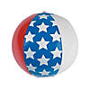 Inflatable 11" Medium Patriotic Stars & Stripes Beach Balls - 12 Pc. Image 1