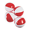 Inflatable 11" Red & White Medium Beach Balls - 12 Pc. Image 1