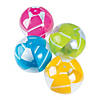Inflatable 11" Wide-Striped Medium Beach Balls - 12 Pc. Image 1