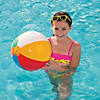 Inflatable 12" Classic Colorful Large Vinyl Beach Balls - 12 Pc. Image 3
