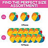 Inflatable 12" Classic Colorful Large Vinyl Beach Balls - 3 Pc. Image 2