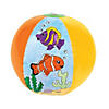 Inflatable 12" Color Your Own Fish Large Beach Balls - 12 Pc. Image 1