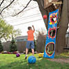 Inflatable 9 1/2" Rainbow Solid Color Rubber Basketballs - 6 Pc. Image 1