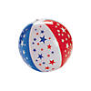Inflatable 9" Patriotic Star Medium Beach Balls - 12 Pc. Image 1