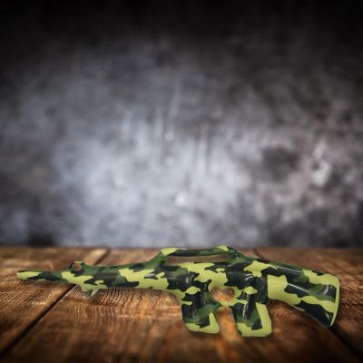 Inflatable Camouflage Gun Costume Accessory Image 1