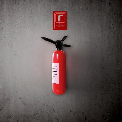 Inflatable Fire Extinguisher Adult Costume Accessory Image 1
