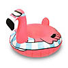 Inflatable GoFloats&#8482; Flying Flamingo Winter Snow Tube Image 1