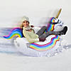 Inflatable GoFloats&#8482; Unicorn Winter Snow Tube Image 2