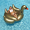 Inflatable Gold Giant Swan Swimming Pool Ride-On Float  75-Inch Image 2