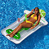 Inflatable Green and White Novelty Margarita Swimming Pool Floating Raft  10-inch Image 1
