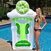 Inflatable Green and White Novelty Margarita Swimming Pool Floating Raft  10-inch Image 2