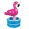 Inflatable Luau Flamingo in Pool Cooler Image 1