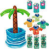 Inflatable Palm Tree Cooler with Assorted Can Coolers for 48 Image 1