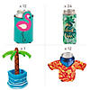Inflatable Palm Tree Cooler with Assorted Can Coolers for 48 Image 1