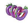 Inflatable Purple and Green Two Headed Curly Serpent Swimming Pool Float Toy  96-Inch Image 2