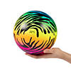 Inflatable Rainbow Print Balls - 6 Pc. Image 1