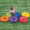 Inflatable Rainbow Tires Obstacle Course Game Image 1
