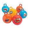 Inflatable Superhero Happy Hoppers - 6 Pc. Image 1