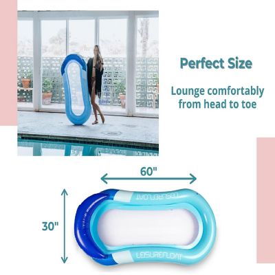 Inflatable Swimming Pool PVC Float Lounge Recliner  Blue Image 1