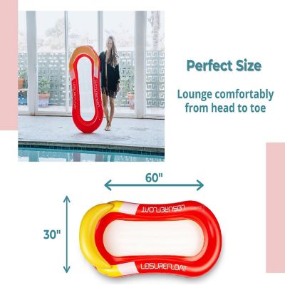 Inflatable Swimming Pool PVC Float Lounge Recliner  Red Image 1