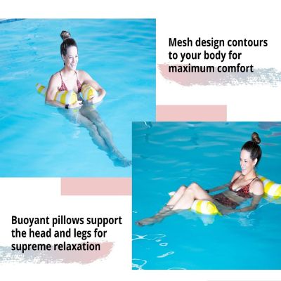 Inflatable Swimming Pool PVC Float Lounge  Yellow Image 3