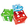 Inflatable Transparent Dice - 12 Pc.  Image 1