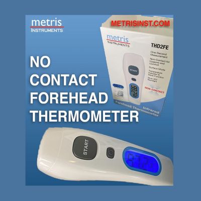 Infrared Metris Instruments Model THD2FE Non-Contact Infrared Forehead Body Thermometer / No Touch Clinical-Hospital-Medical Grade Image 3
