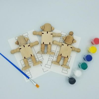 Ink and Trinket Kids DIY Robot Painting Kit Image 1