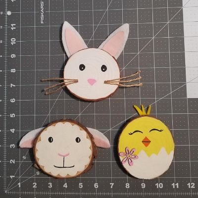 Ink and Trinket Kids DIY Rustic Easter Ornament Craft Kit Image 2
