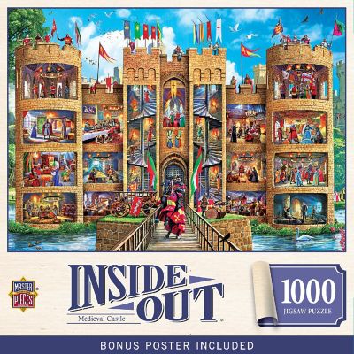 Inside Out - Medieval Castle 1000 Piece Jigsaw Puzzle Image 1