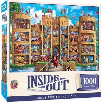Inside Out - Medieval Castle 1000 Piece Jigsaw Puzzle Image 1